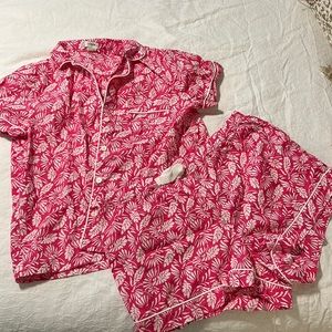 J crew cotton short set